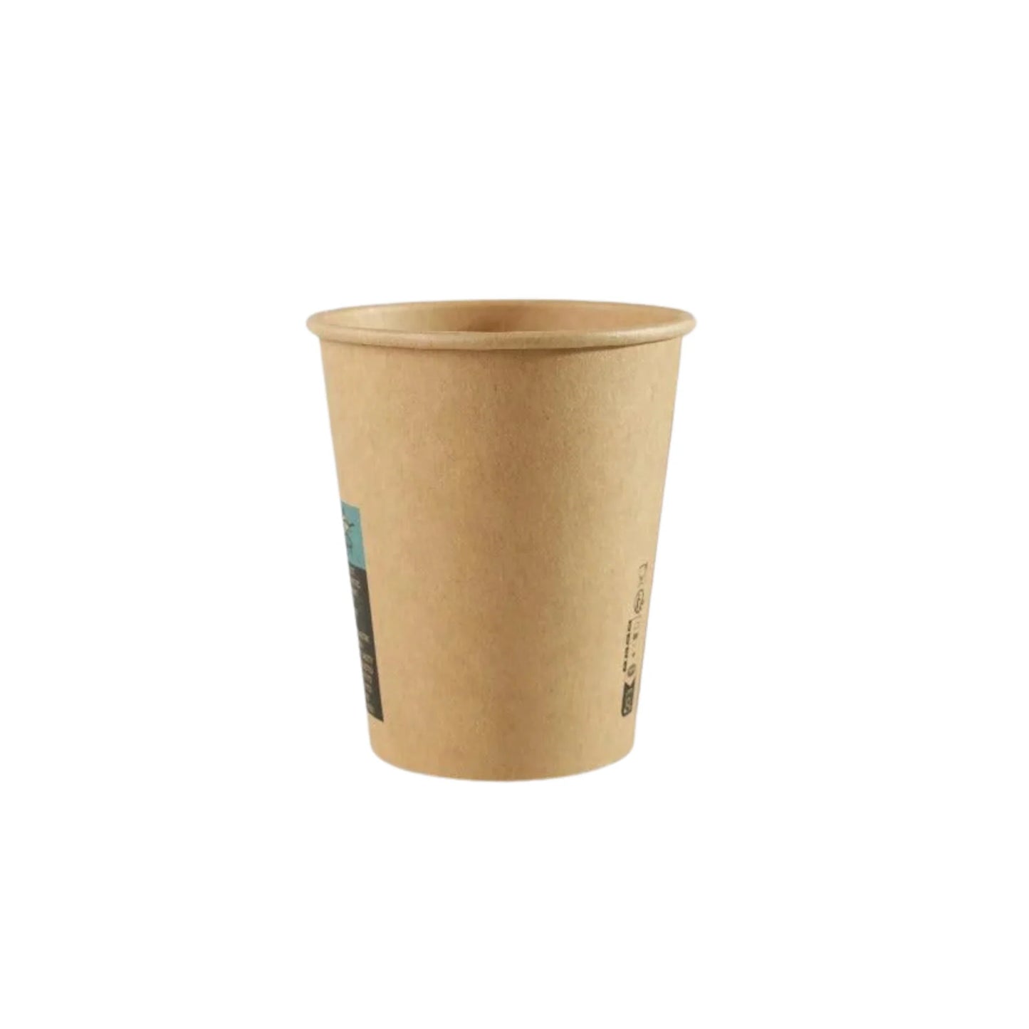 1000x  Koffiebeker karton Nature Kraft Ø80mm 240ml 8oz  Bruin FSC en BIO