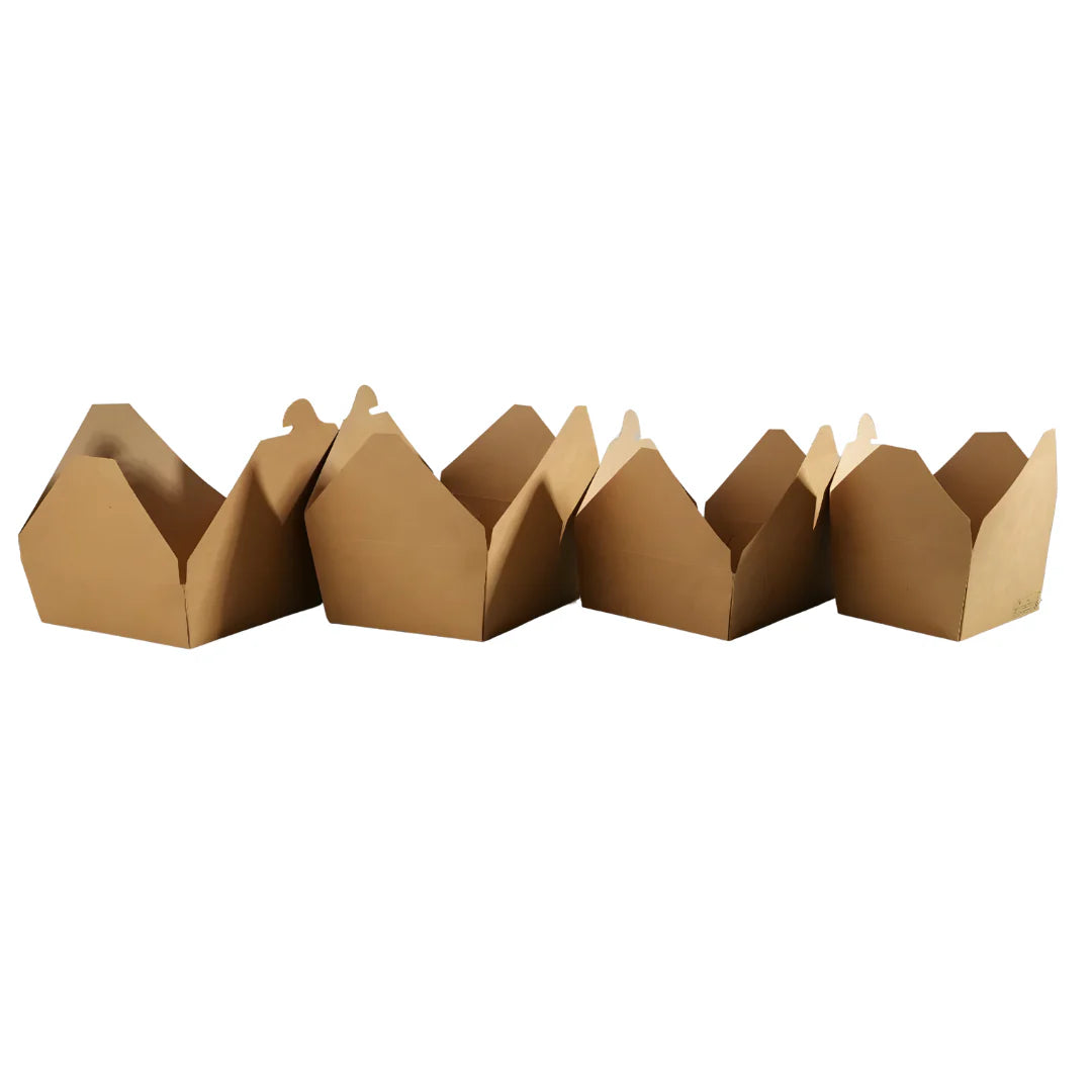 300x Oosterse Maaltijdbox 1100ml Nature kraft en Biologisch
