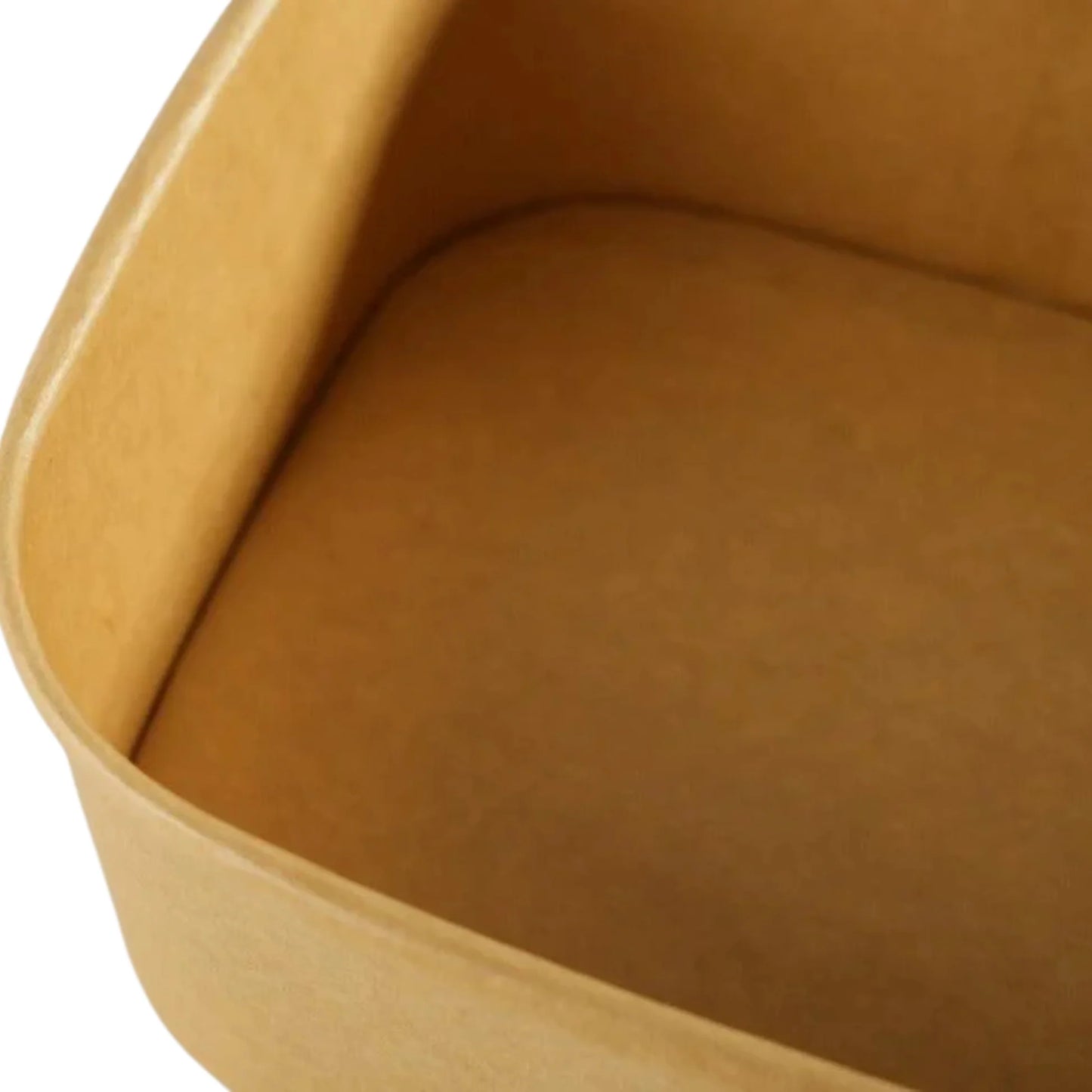 300x Vierkante maaltijdbak karton 1000ml  34 oz  170 x 170 x 55 mm Kraft FSC en BIO