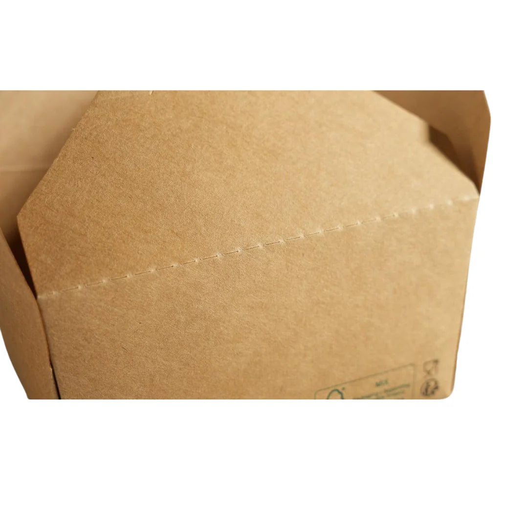 300x Oosterse Maaltijdbox 1100ml Nature kraft en Biologisch
