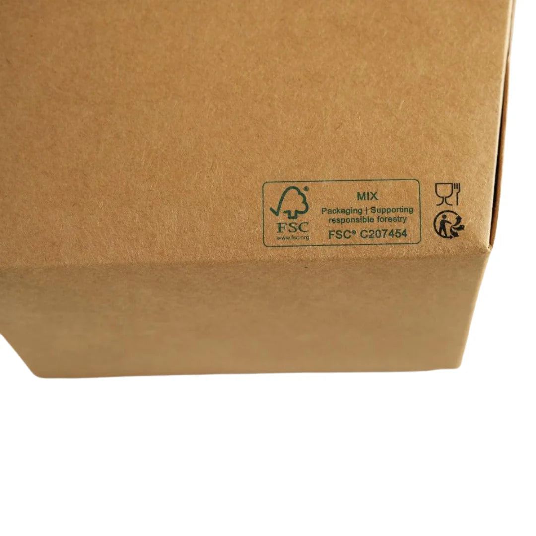 300x Oosterse Maaltijdbox 1100ml Nature kraft en Biologisch