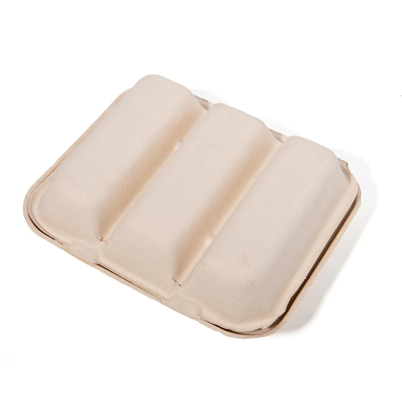 100x Taco Box voor takeaway van suikerriet (BIO) Bagasse – 212mm x 183mm x 82mm