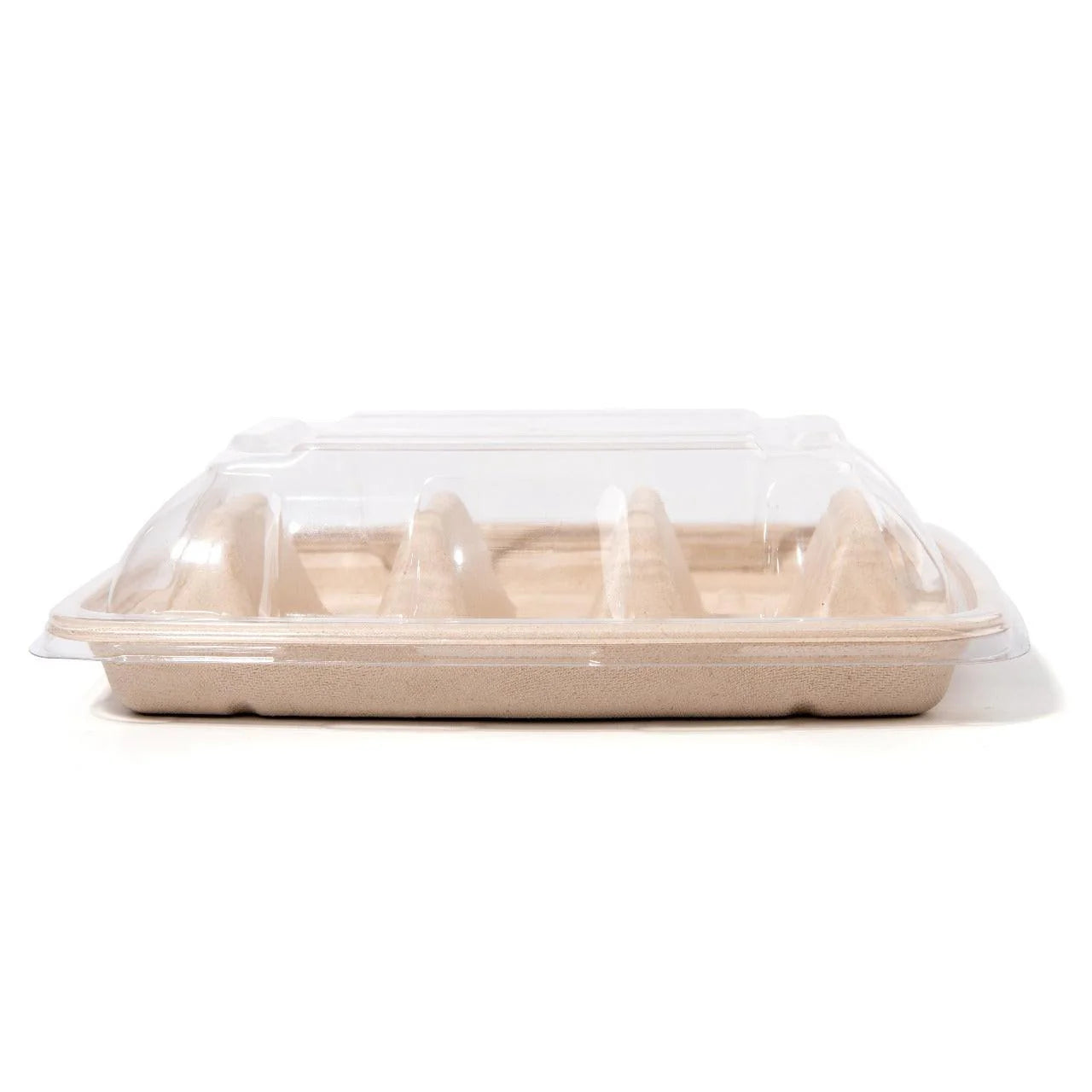 100x Deksel voor Taco Tray (Lid for Taco Tray) – Geschikt voor 3 tacos – PET