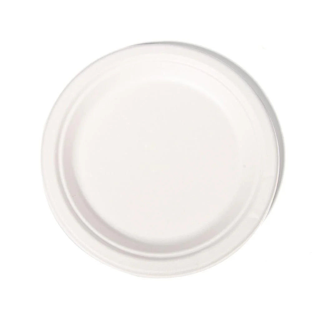 500x Bord Ø22 cm suikerriet BIO bagasse Plasticvrij