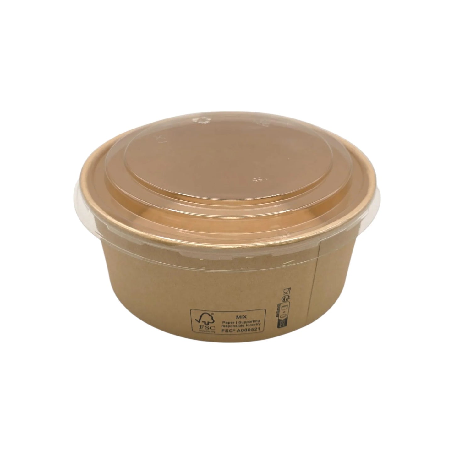 300x Salade / Poke Bowls 1100 ml– Kraft – Ø165 mm