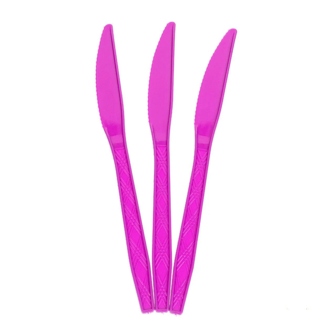24x Herbruikbare Mes 170mm PP Paars
