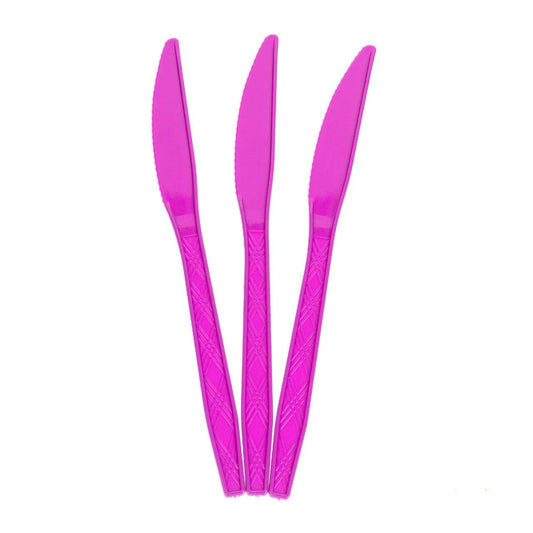 24x Herbruikbare Mes 170mm PP Paars