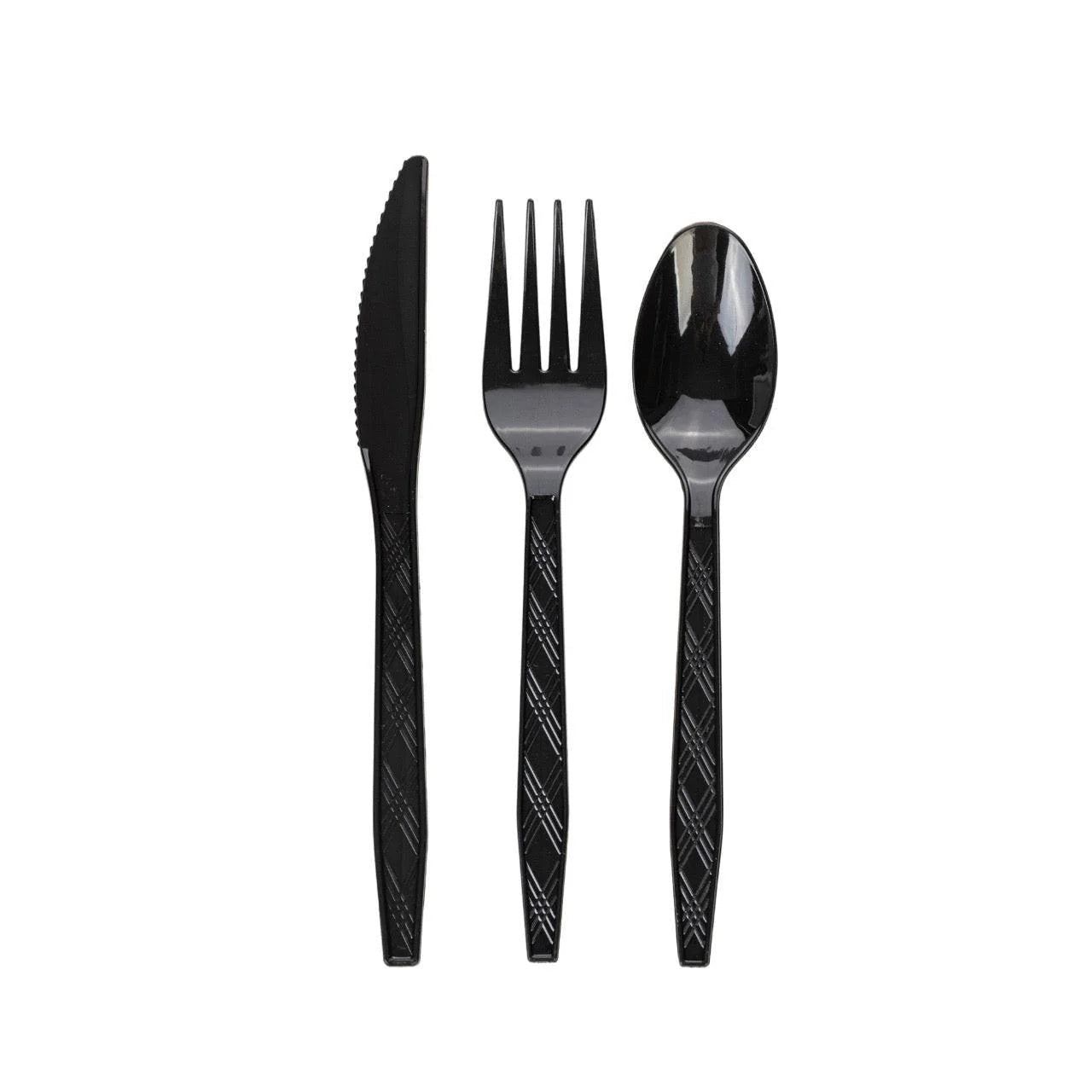 24x Herbruikbare lepel 155mm PP zwart